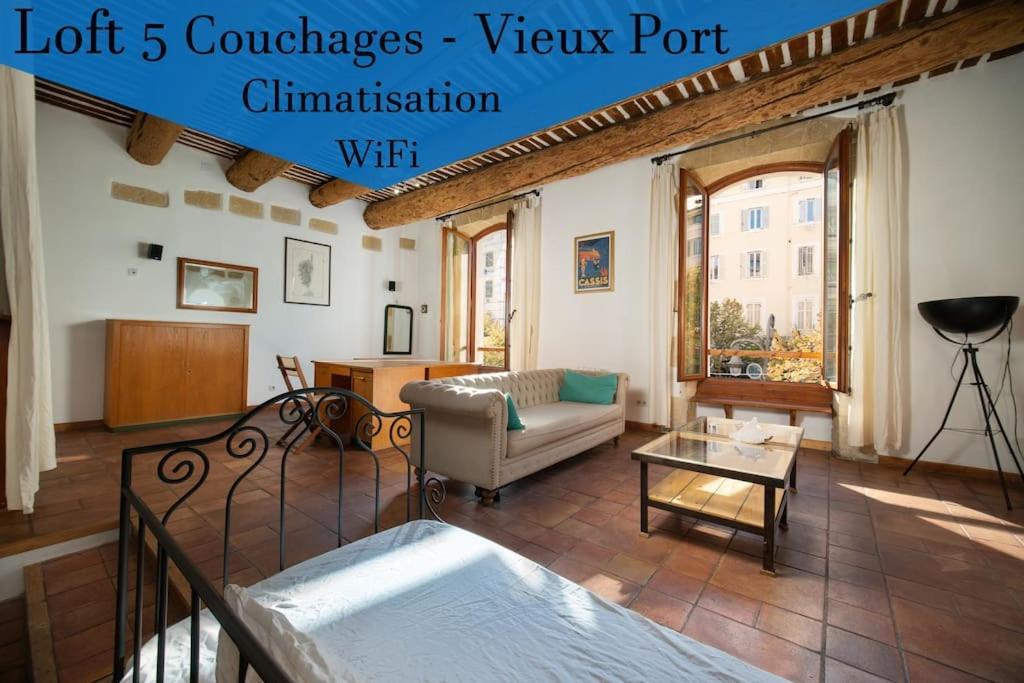 Air-Conditioned Loft In The Heart Of The Old Port Marseille Eksteriør bilde